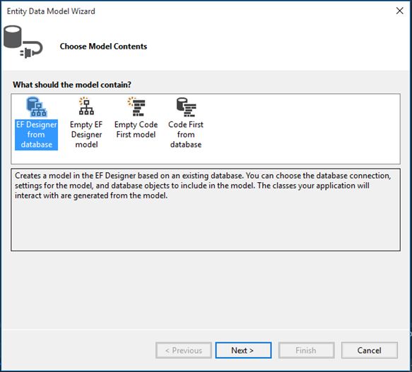 choose model content
